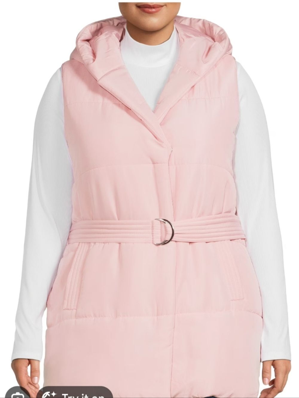 Jason Maxwell Light Blush Quilted Puffer Jacket NWT